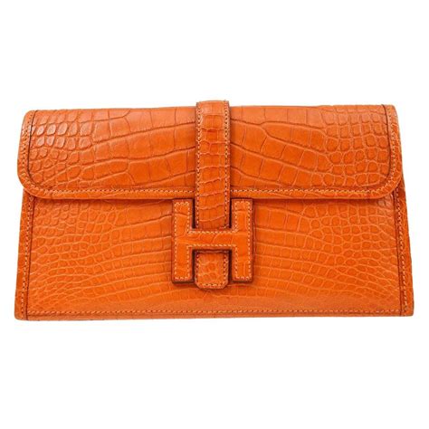 hermes clutch orange